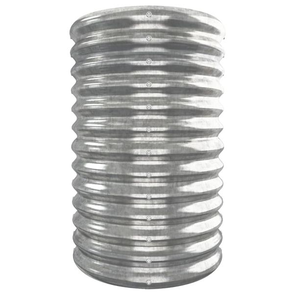 vidaXL Aukštas sodo lovelis, sidabrinis, 332x40x68cm, cinkuotas plienas