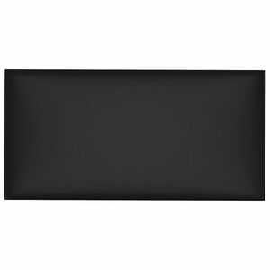 vidaXL Sieninis galvūgalis 12 pcs Juodas 30 x 15 cm audinys