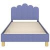 vidaXL Vaikiška Lovo Rėmas su Galvūgaliu Džinsinės mėlynos 90 x 200 cm