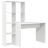 vidaXL Stalas Balta Apdirbta mediena 138,5 x 55 x 143 cm