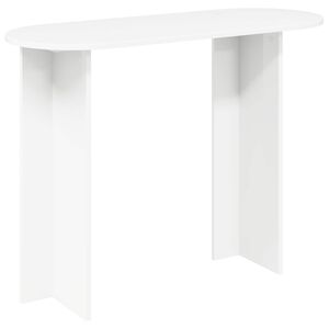 vidaXL Konsolinis stalas Balta 100 x 39,5 x 75 cm Apdirbta mediena