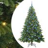 vidaXL Dirbtinė Kalėdų eglutė su 300 LED Žalia 180 cm PE ir PVC