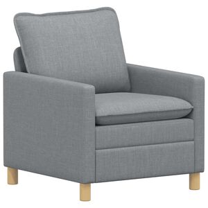 vidaXL Sofa &Scaron;viesiai pilka 76 x 81 x 87,5 cm Audinys
