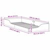 vidaXL Lovos rėmas Balta 80 x 220 cm Kietos pušies mediena