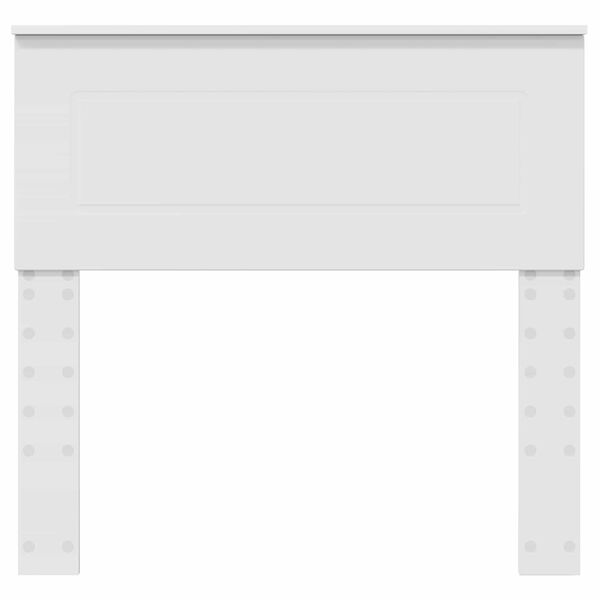 vidaXL Galvūgalis Balta 80 cm Apdirbta mediena