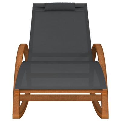 vidaXL Supama kėdė, pilkos spalvos, tekstilenas ir tuopos masyvas