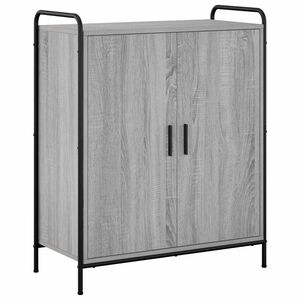 vidaXL Batu skrynia 76 x 36,5 x 93 cm Apdirbta mediena Pilka Sonoma