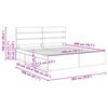 vidaXL Lovos rėmas Betoninė 200 x 200 cm Kietos pu&scaron;ies mediena