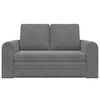 vidaXL Sofa lova 60cm Tamsiai pilka Aksomas