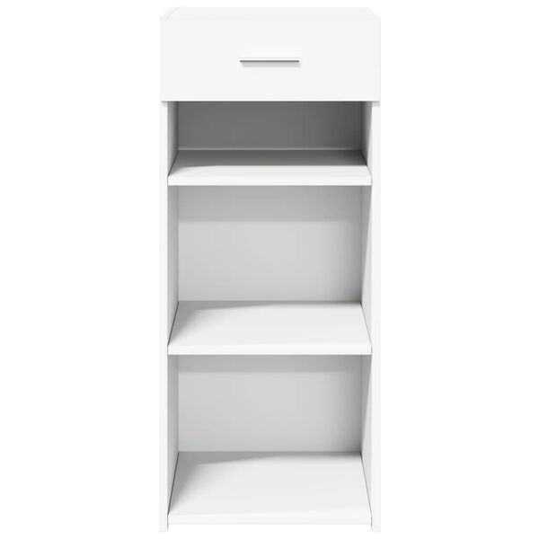 vidaXL &Scaron;oninė spintelė, baltos spalvos, 40x42,5x93cm, apdirbta mediena