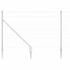 vidaXL Tvorelės stulpas Cinkuotas 50 x 1,5 m Plienas