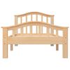 vidaXL Lovos rėmas su 2 stalčiais, 90x200cm, pušies medienos masyvas