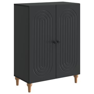 vidaXL Kabalas Juoda 66 x 34,5 x 90 cm Apdirbta mediena