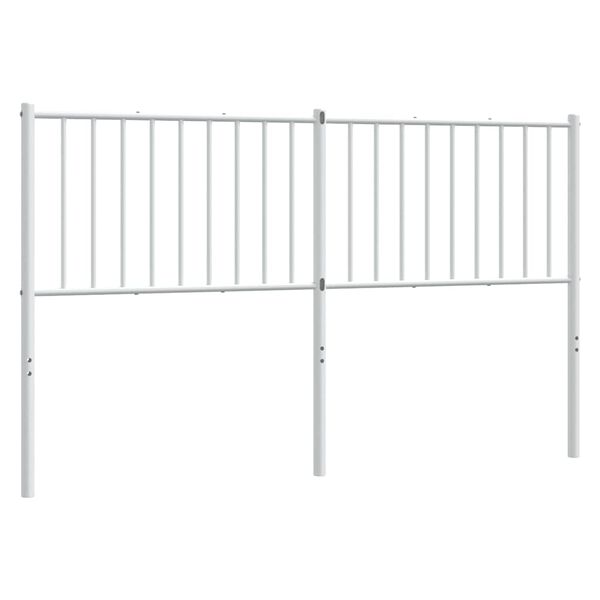 vidaXL Metalinis pakaitinis galvūgalis, baltos spalvos, 150cm