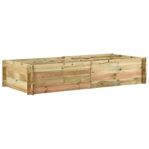 vidaXL Lovelis daržovėms, 197x100x40cm, impregnuota pu&scaron;ies mediena