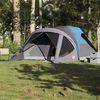 vidaXL Šeimos palapinė, mėlyna, 6 vietų, tunelinė, atspari vandeniui