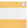 vidaXL Balkono pertvara, balta ir geltona, 120x500cm, oksfordo audinys