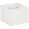 vidaXL Sodo vazonas Balta 80 x 80 x 60 cm &Scaron;altai valcuotas plienas