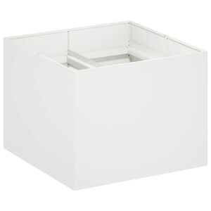vidaXL Sodo vazonas Balta 80 x 80 x 60 cm &Scaron;altai valcuotas plienas