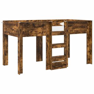 vidaXL Vaikų dvigulė lova Rūkyta ąžuolas 100 x 200 cm Apdirbta mediena