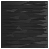 vidaXL Sienų plokštės, 24vnt., juodos, 50x50cm, XPS, 6m², akmens