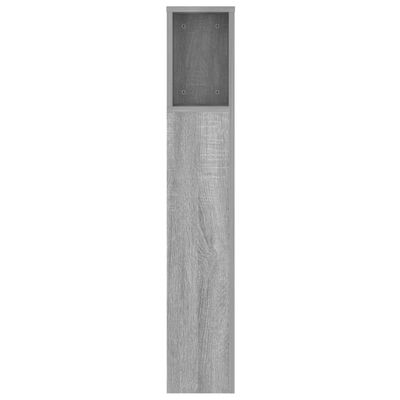 vidaXL Galvūgalis-spintelė, pilkos ąžuolo spalvos, 140x18,5x104,5cm