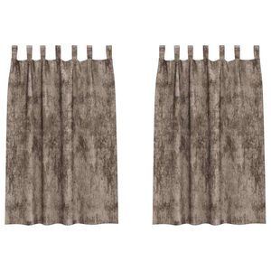 vidaXL Aksominio tipo užuolaidos 2 vnt. Kapučino 175 x 140 cm Aksomas