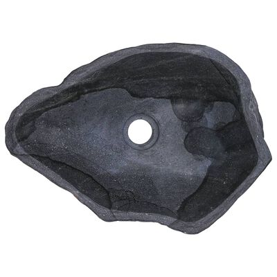 vidaXL Praustuvas, upės akmuo, ovalo formos, 37–46cm