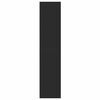 vidaXL Knygų spinta, juodos spalvos, 60x24x109cm, apdirbta mediena
