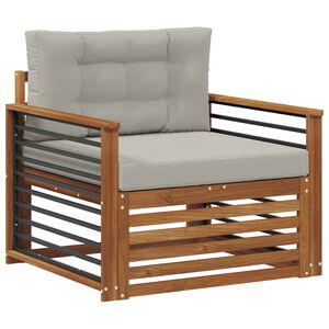 vidaXL Lauko sofa Tvirta akacijos mediena ir poliesteris