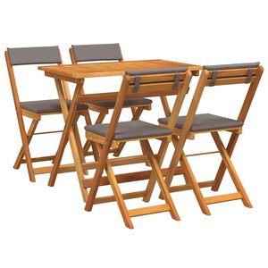 vidaXL Bistro komplektas 5 vnt. Natūralus aliejus