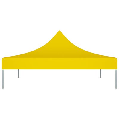 vidaXL Proginės palapinės stogas, geltonos spalvos, 3x3m, 270 g/m²