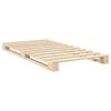 vidaXL Lovos rėmas su galvūgaliu, 100x200cm, pušies medienos masyvas