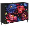 vidaXL Kabalas KIEL Juodojo ąžuolo 102 x 33 x 76 cm Apdirbta mediena