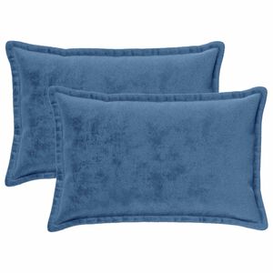 vidaXL Pagalvėlės užvalkalas 2 pcs HOUTEN &Scaron;viesiai mėlyna 50 x 80 cm