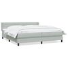 vidaXL Box Spring Lova su čiužiniu &Scaron;viesiai pilka 180x220 cm aksomas