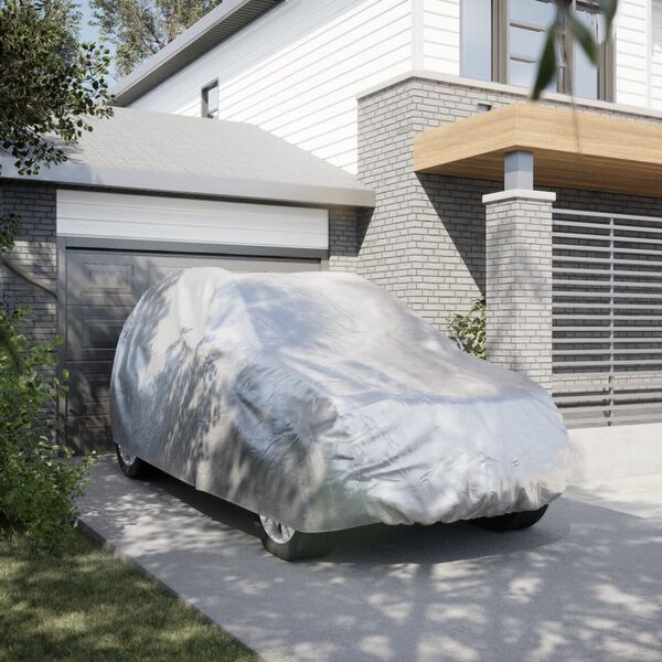 vidaXL Automobilio uždangalas visureigiui, sidabrinis, M dydžio, PEVA