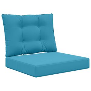 vidaXL Lauko sofa pagalvėlė 2 pcs Karali&scaron;ka mėlyna Poliesteris