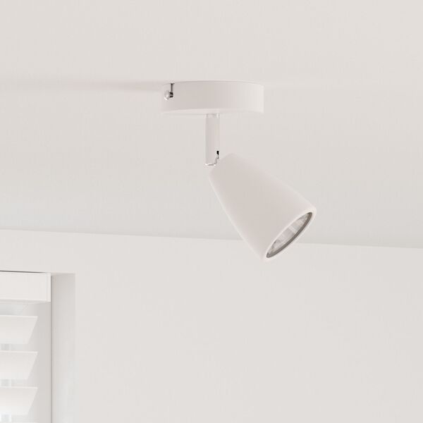 vidaXL Lubų prožektorius Balta 8 x 8 x 14.5 cm Plienas