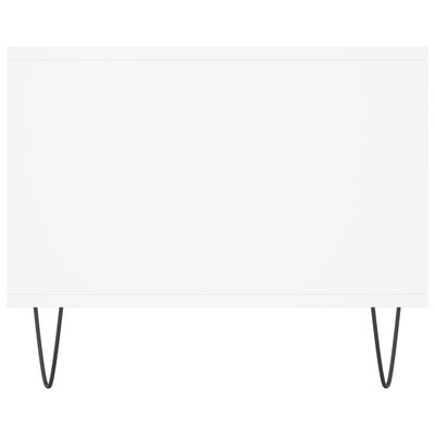 vidaXL Kavos staliukas, baltos spalvos, 102x50x40cm, apdirbta mediena