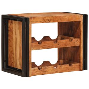 vidaXL Vyno stovas Ruda 60 x 45 x 33 cm Kietos akacijos mediena
