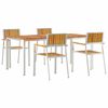 vidaXL Lauko valgomojo komplektas 5 vnt. 180 x 90 x 75 cm