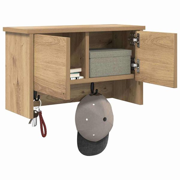 vidaXL Prikabinamas paltas Amatininkų ąžuolas 50 x 20 x 30 cm