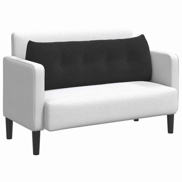 vidaXL Apsaugos Pagalvė Juoda 140 x 24 x 50 cm Aksomas