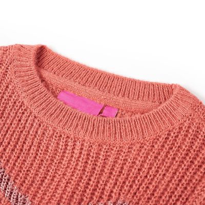 Vaikiškas megztinis, vidutinio intensyvumo rožinis, megztas, 92 dydžio