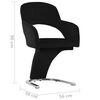 vidaXL Valgomojo kėdės, 2vnt., juodos spalvos, aksomas