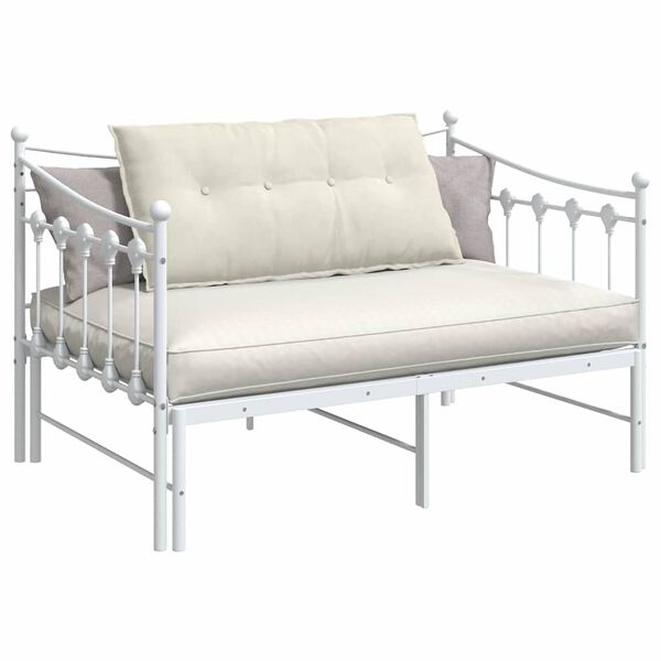 vidaXL Apsaugos Pagalvė Kreminė 100 x 50 cm Kordūrinis audinys