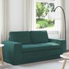 vidaXL Sofa 140cm Tamsiai žalia Metalas