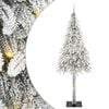 vidaXL Kalėdų eglutė su 300 LED s stovu Balta 210 cm PE ir Plienas