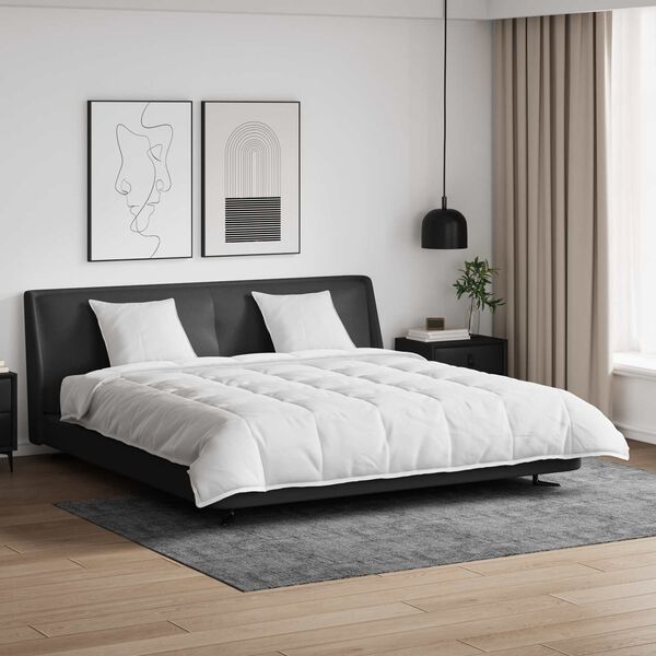 vidaXL Antklodžių rinkinys su pagalve 3 pcs Balta Plunksna